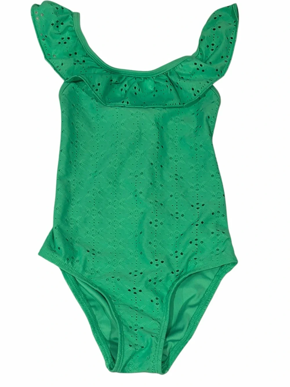 NWT Ruffle Eyelet One-Piece Swimsuit